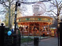 Old style merry-go-round in Leicester Square
