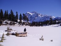 Mt Shuksan across Picture Lake - February 2005