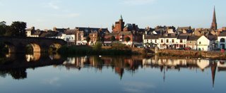Dumfries from across the river
