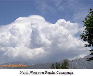 Clouds north west of Rancho Cucamonga