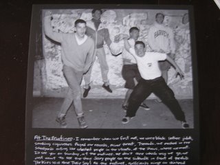 Gorilla Biscuits Tour Single - Inside Cover