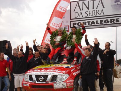 Vencedores da Baja Anta da Serra 500 Portalegre 2006, Marc Blazquez (E), Jordi Mercader (E) (Nissan Motor España (E)) [Nissan Navara]