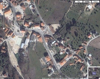 Google Maps - Centro da localidade de Olival, Ourém, Portugal