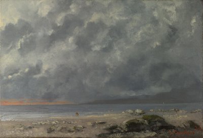 Gustave Courbet, «Beach Scene»
