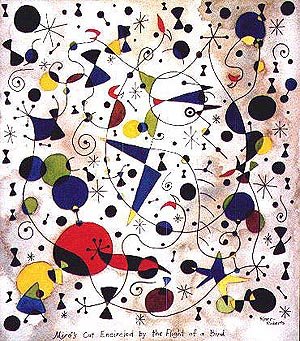 Joan Miró,«Miro's cat encircled by the flight of a bird»