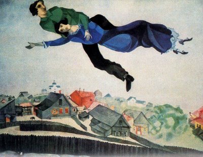 Marc Chagall,«Au dessus de la ville»