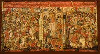 Tapices de la Catedral de Zamora - La Guerra de Troya - La Muerte de Troilo, Aquiles y Paris