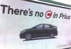 Prius poster at a Tube station