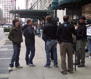 Daniel Vosovic, filmed outside of Macy's, March 25, 2006