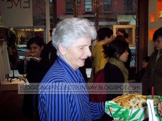 The darling Peggy McCarthy serving her Irish Bread with orange marmalade