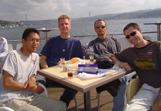 Norm, Mike, Joel, and Ryan on the Bosporus