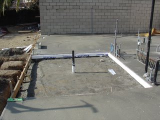 courtyard slabs construction house week concrete floor courtyards done