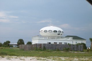 Photo of a saucer shaped home at Pensacola Beach