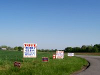 Campaign Signs for Primary Election, Christian County, KY