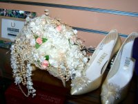 Wedding finery at the thrift shop