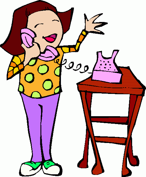 girl texting clipart - photo #27