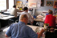 Roland Lee watercolor painting workshop