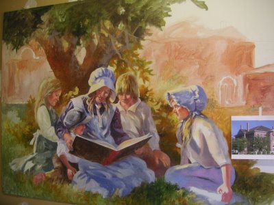 Roland Lee oil painting for Washington County Library