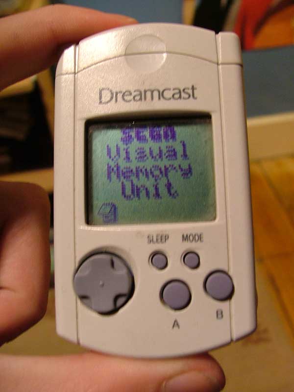 Official Sega Dreamcast visual display unit VMU memory card