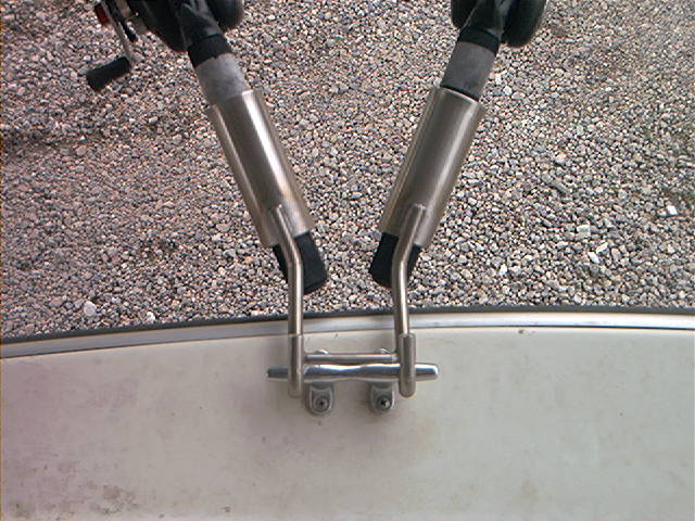 Boat cleat rod holder