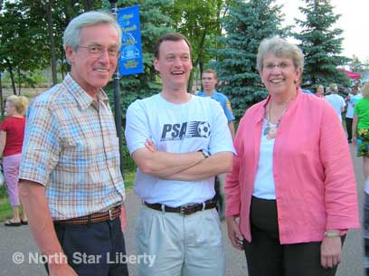 Rep. Steve Smith, Jeff Johnson, and Sen. Gen Olson (Photo: North Star Liberty)