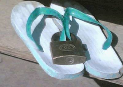 Funny slippers picture