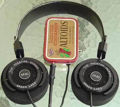 Grado SR80 Headphone and CMoy Amplifier