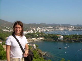 Yo con Cadaqués de fondo