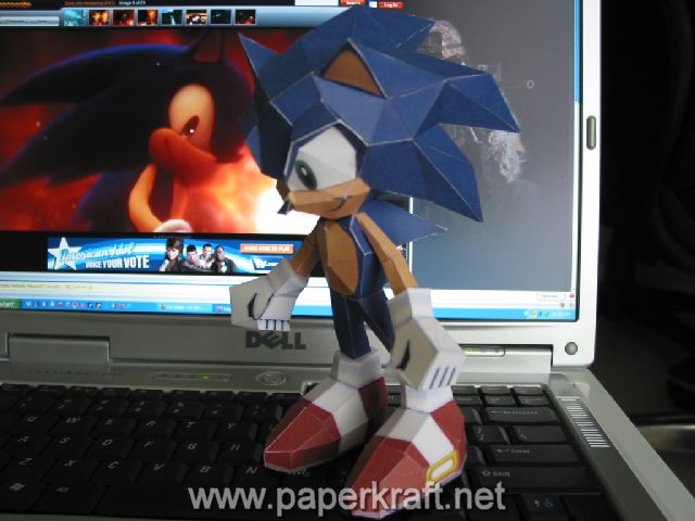 Sonic the Hedgehog Papercraft ~ Paperkraft.net - Free Papercraft, Paper
