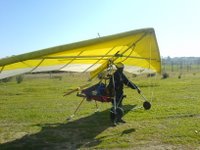 Aeros Target hang glider and doodlebug