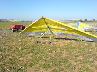 Another photo of a my rigged Aeros Target hang glider