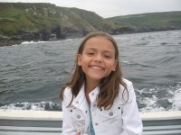 Lauren on the boat