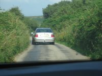 A single lane Cornish road