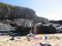 Mark, Emily and Lauren at Hayle estuary