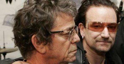 Lou Reed y Bono, en Nueva York