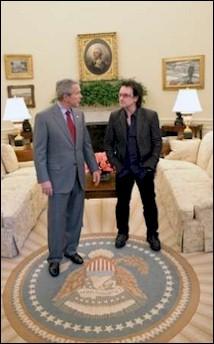 Bono y Bush en la Casa Blanca