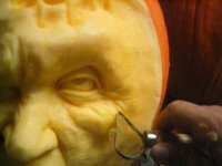 Roy Villafane's pumpkin carving