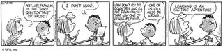 Peanuts - Learning is an exciting adventure, even if you go wrong