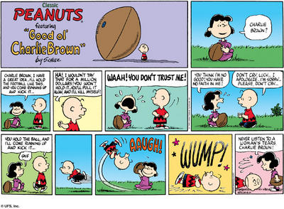 Classic Peanuts featuring Good ol' Charlie Brown - Never listen to a woman's tears