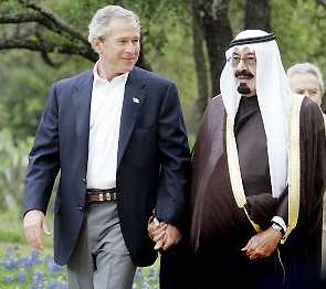 <br />Bush and Abdullah