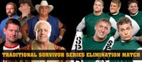 Ric Flair, Roddy Piper (co-captains), Dusty Rhodes & Sgt. Slaughter vs. Kenny, Johnny (co-captains), Nicky & Mikey