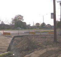 Earthworks around NightRider stop.  I wouldn't be surprised if this stop will also be used by the proposed Wellington Rd SmartBus. (Dandenong Rd near Koornang Rd)