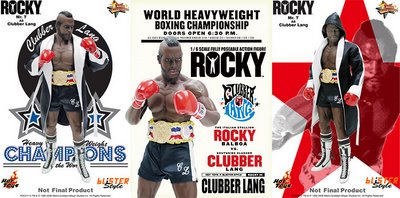 Rocky Clubber Lang Character 12" Soft Plush Toy Retro Boxing Movies 