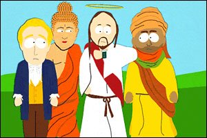 Some of the Super Best Friends: Joseph Smith, Buddha, Jesus and Muhammad