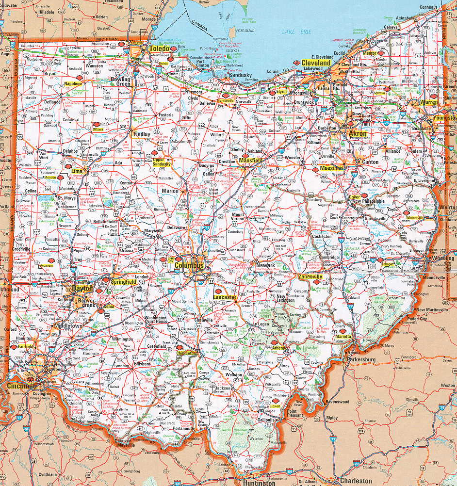 Ohio Highway Maps - Bank2home.com