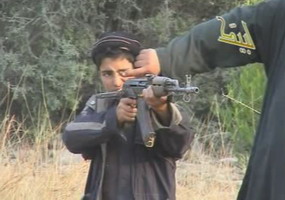 muslim child with gun