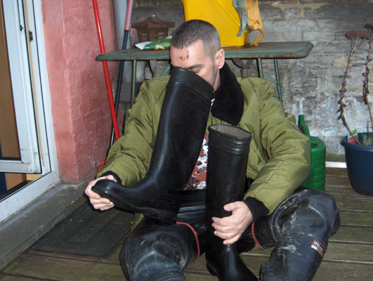 Celso Junior: Travelling and Boots: Rubber Boots fun in St. Catherine
