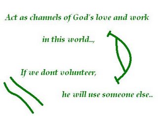 God's love, Volunteer