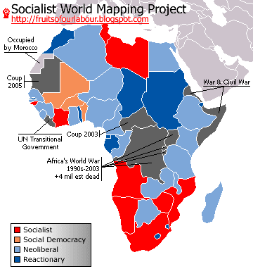Socialist World Map - Africa