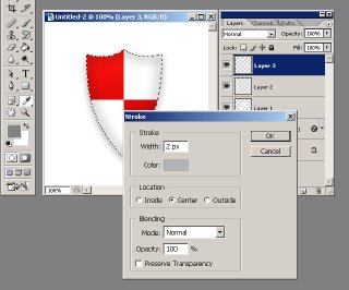 learn how to create a coloured kite shield in photoshop with this tutorial